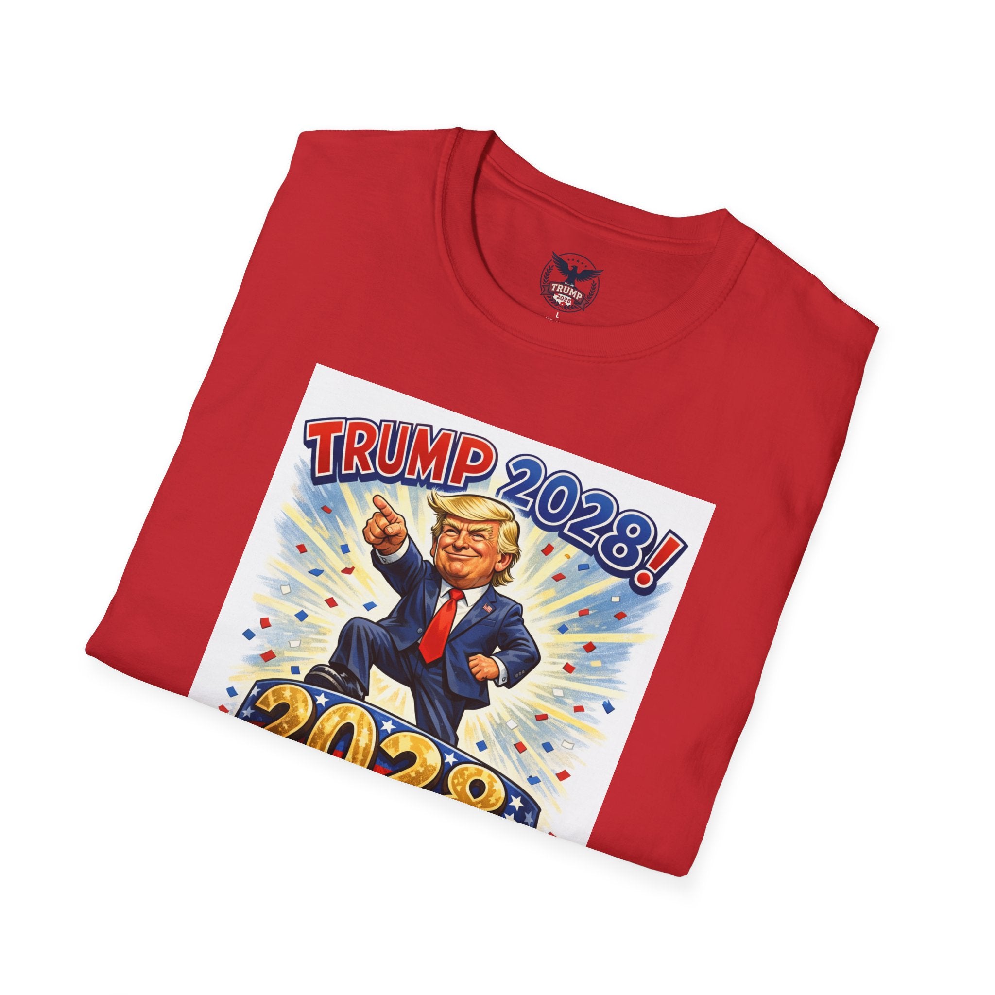 Trump 2028 T-Shirt — 'Liberal Tears Won't Stop' Patriotic Political Tee