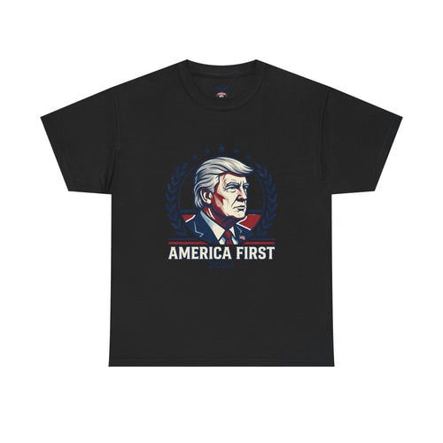 "America First 2024" Patriotic Graphic T-Shirt