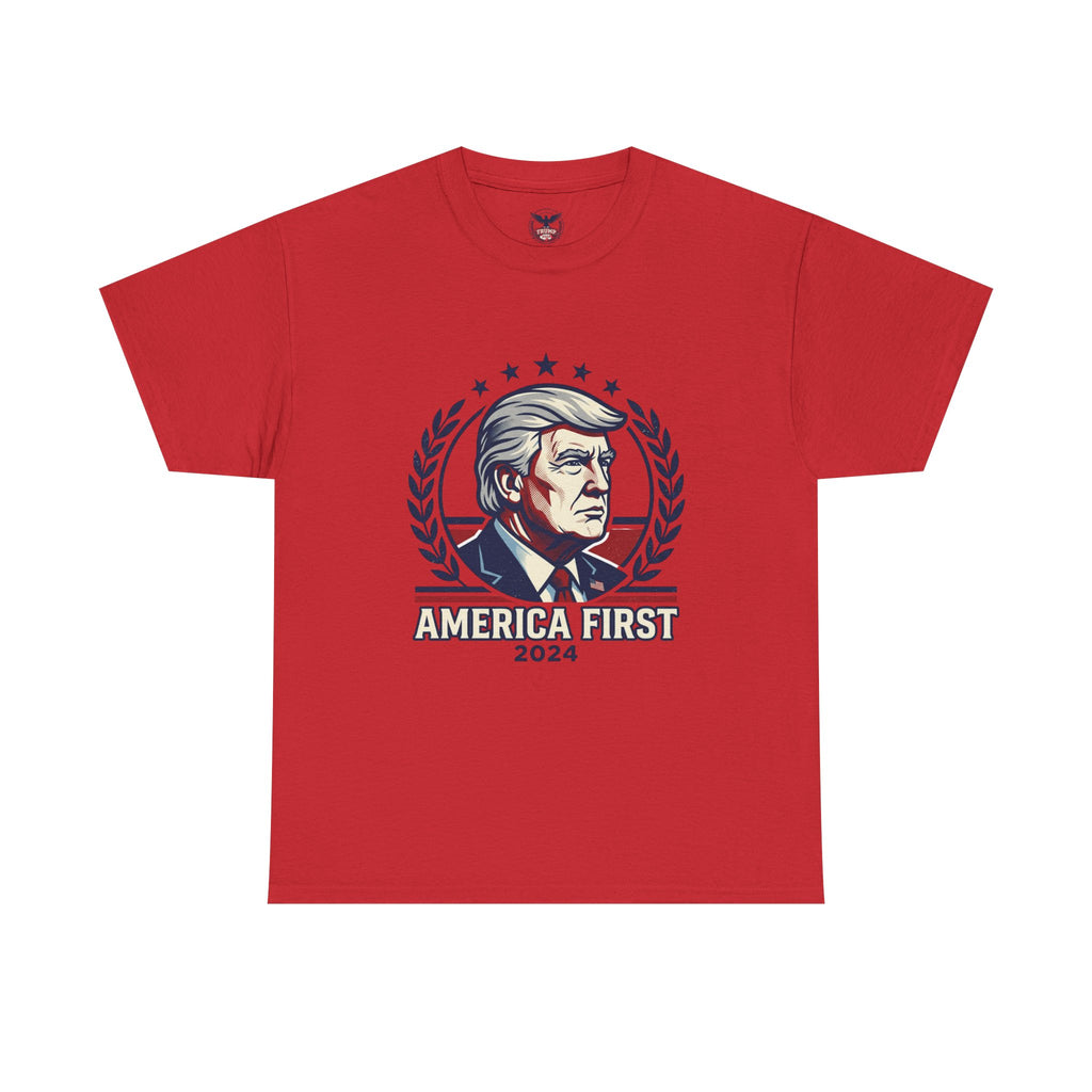 "America First 2024" Patriotic Graphic T-Shirt