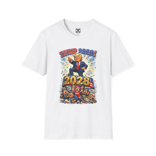 Trump 2028 T-Shirt — 'Liberal Tears Won't Stop' Patriotic Political Tee