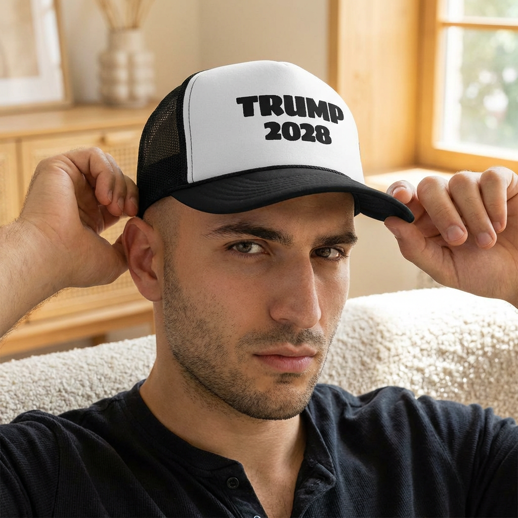 Trucker Cap — TRUMP 2028 Mesh Snapback